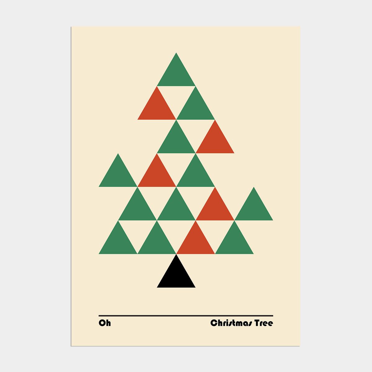 멜팅스튜디오(MELTING STUDIO) 조이 윈터 크리스마스 인테리어 포스터 / 39 Bauhaus Christmas 03