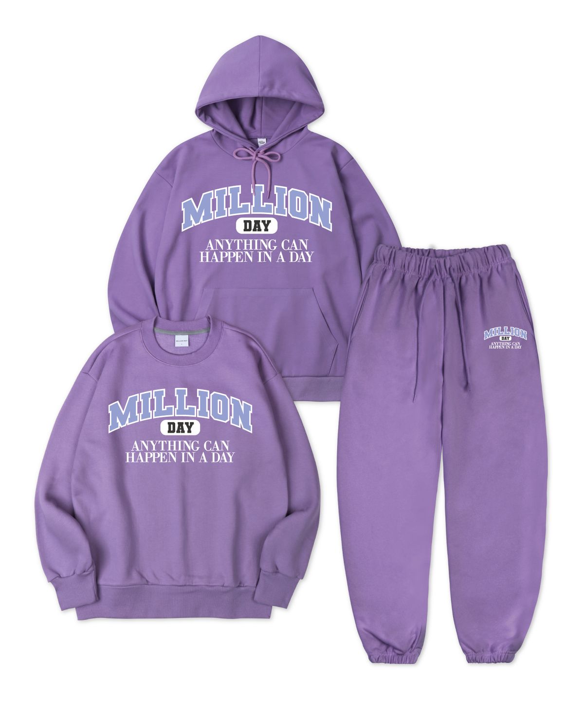 밀리언데이(MILLION DAY) MILLION CAMPUS SETUP [SWEATSHIRT / HOODIE SELECT 1]