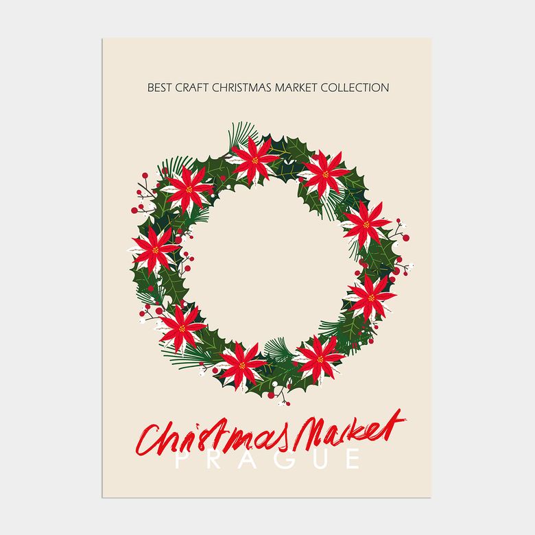 조이 윈터 크리스마스 인테리어 포스터 / 61 Christmas Market PRAGUE
