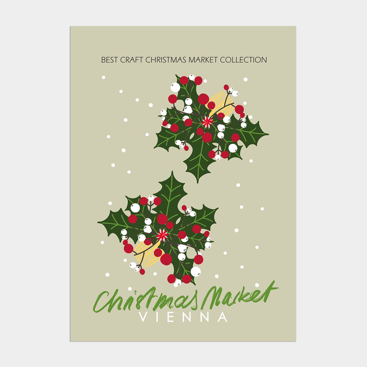 멜팅스튜디오(MELTING STUDIO) 조이 윈터 크리스마스 인테리어 포스터 / 62 Christmas Market VIENNA