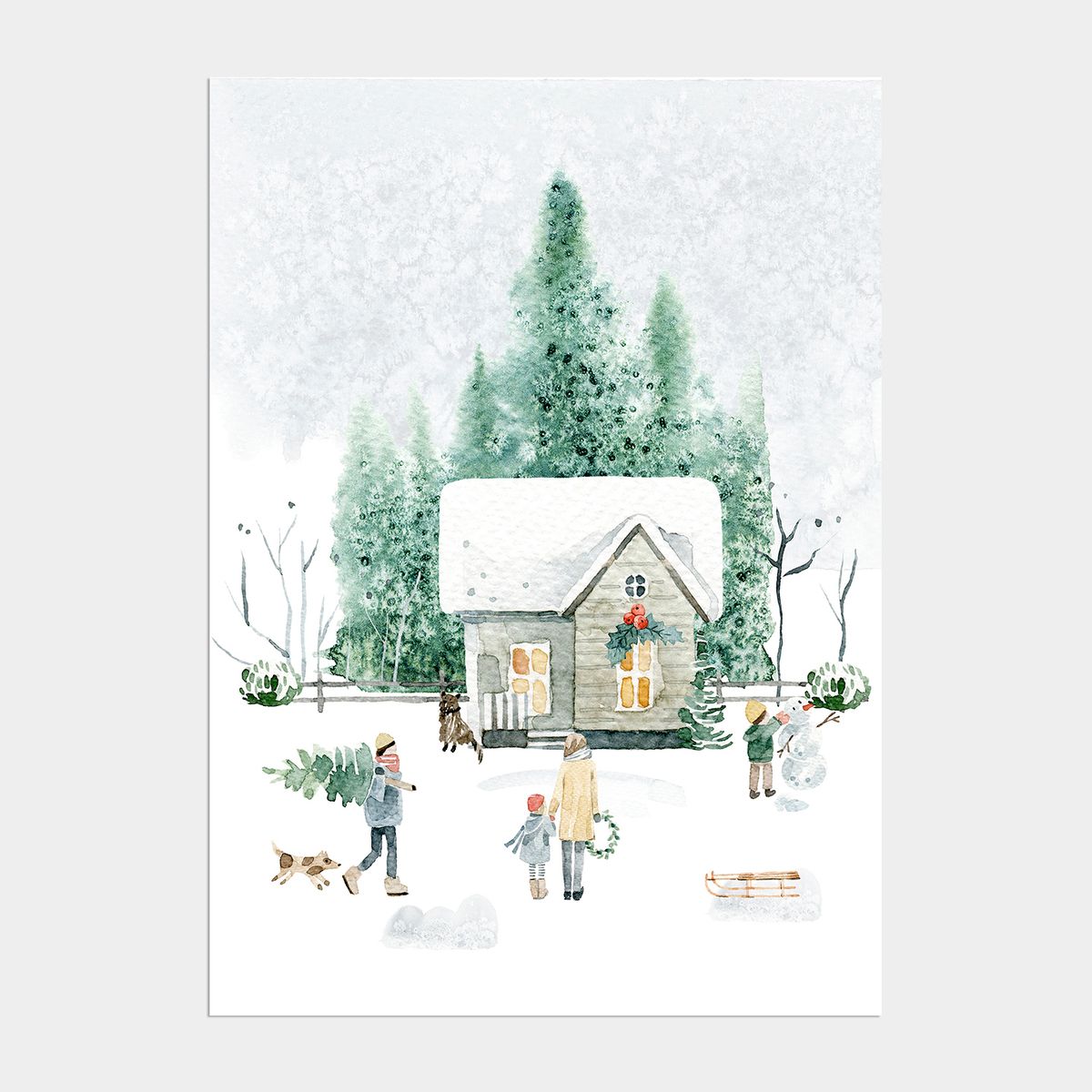 멜팅스튜디오(MELTING STUDIO) 조이 윈터 크리스마스 인테리어 포스터 / 72 Joyful Winter 02