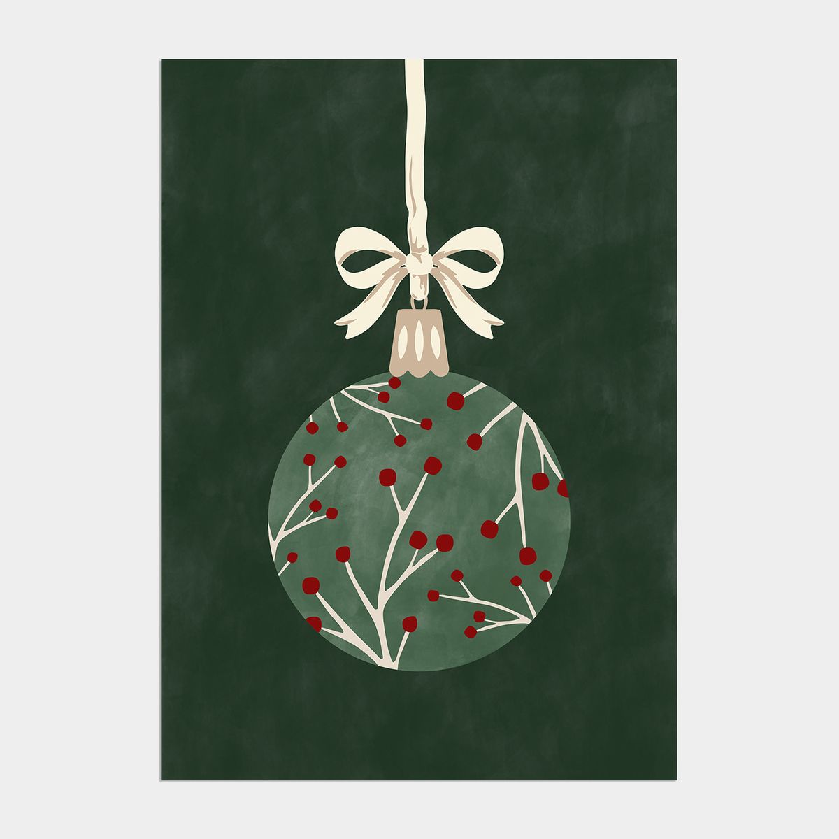 멜팅스튜디오(MELTING STUDIO) 조이 윈터 크리스마스 인테리어 포스터 / 79 Cottage Green Ornament