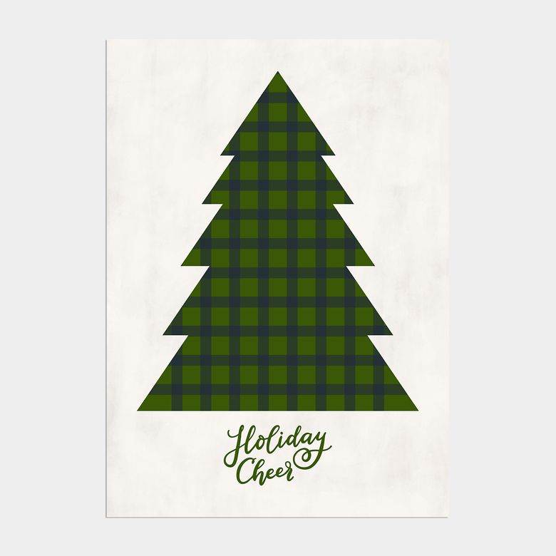 조이 윈터 크리스마스 인테리어 포스터 / 80 Cottage Green Tree