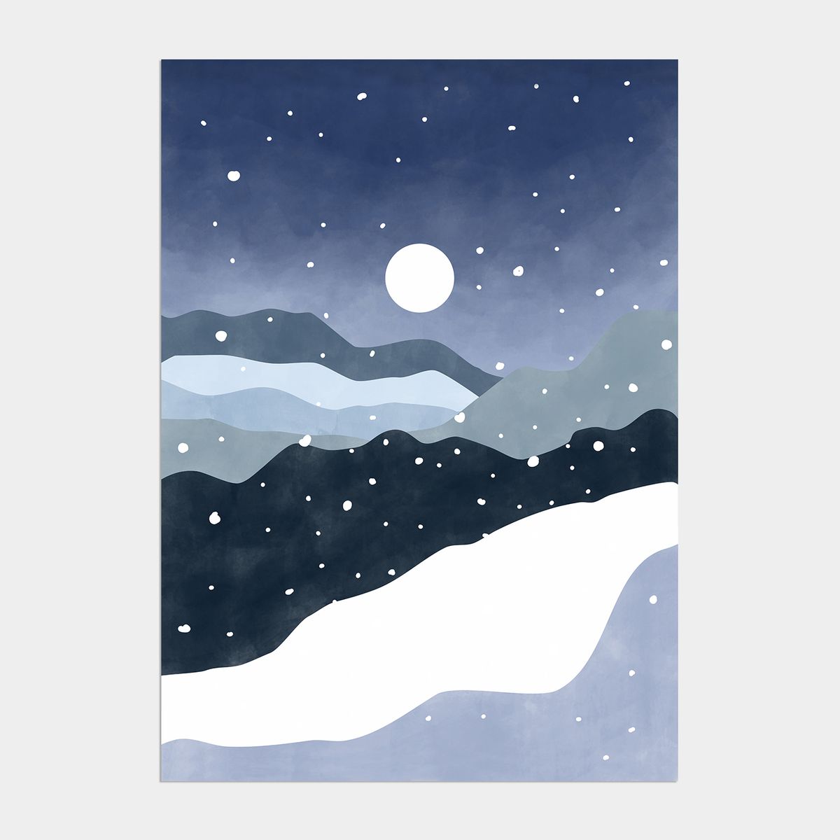 멜팅스튜디오(MELTING STUDIO) 조이 윈터 크리스마스 인테리어 포스터 / 82 Winter Dream 02