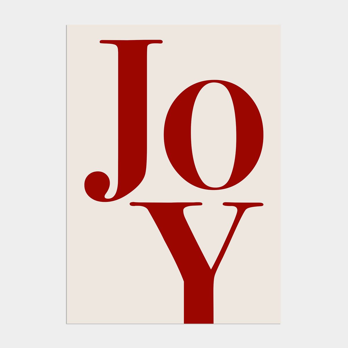 멜팅스튜디오(MELTING STUDIO) 조이 윈터 크리스마스 인테리어 포스터 / 86 JOY
