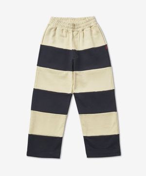 스트라이프 스웻 팬츠 - 베이지:미드나잇블루 / CRTWMJER0017136