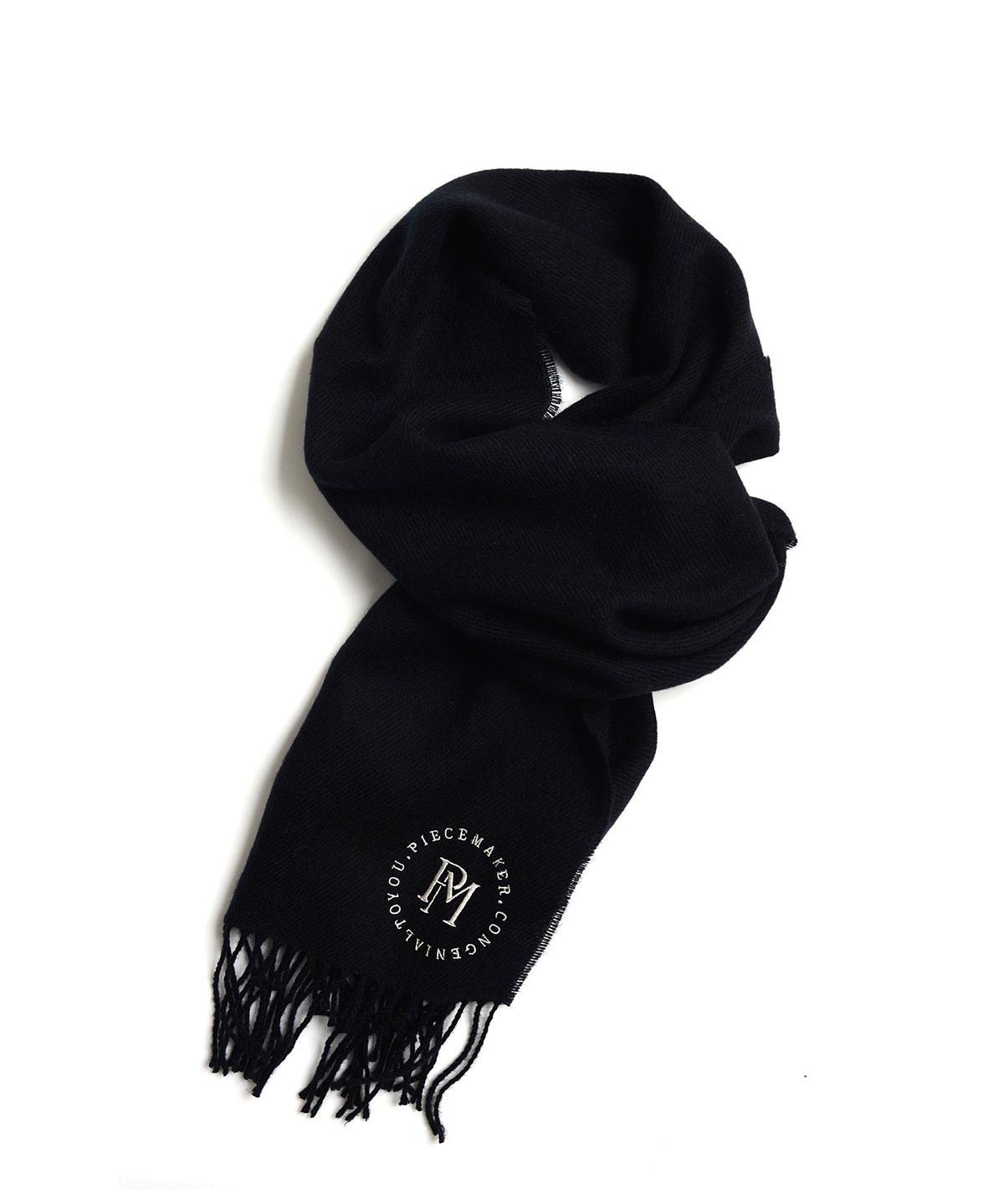 피스메이커(PIECE MAKER) CIRCLE LOGO BLEND MUFFLER (BLACK)