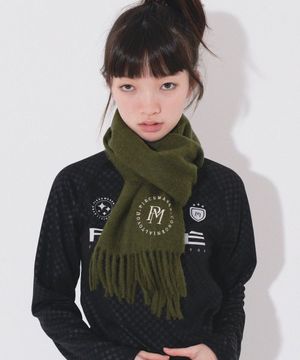 CIRCLE LOGO BLEND MUFFLER (OLIVE)