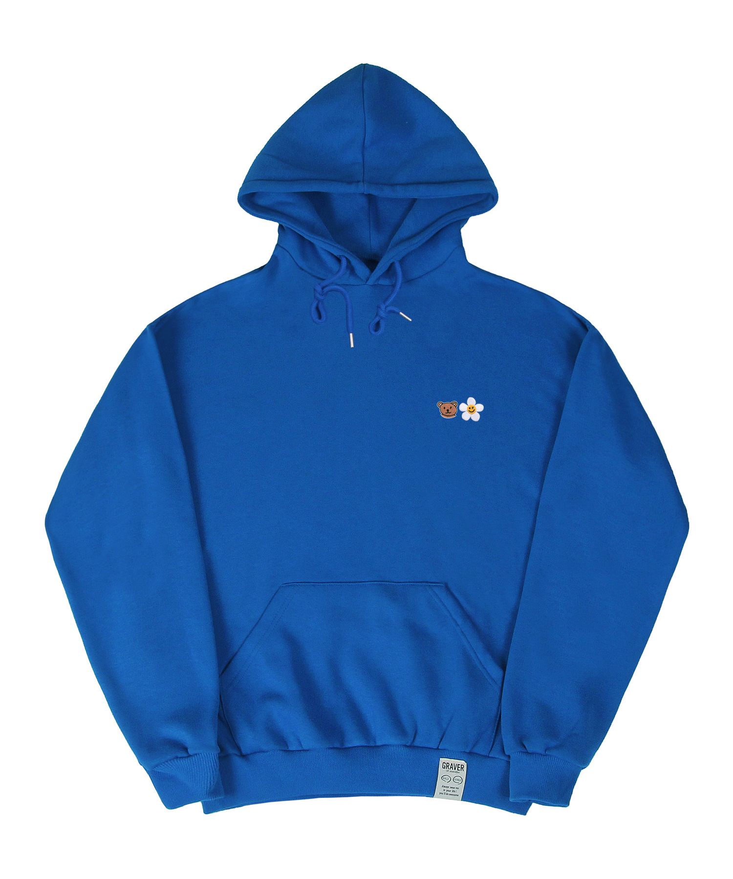 [GRAVER]★SMALL FLOWER BEAR FACE EMBROIDERY SMILE SWEATSHIRT MUSINSA | GRAVER [UNISEX] Small Flower Bear Face Embroidered