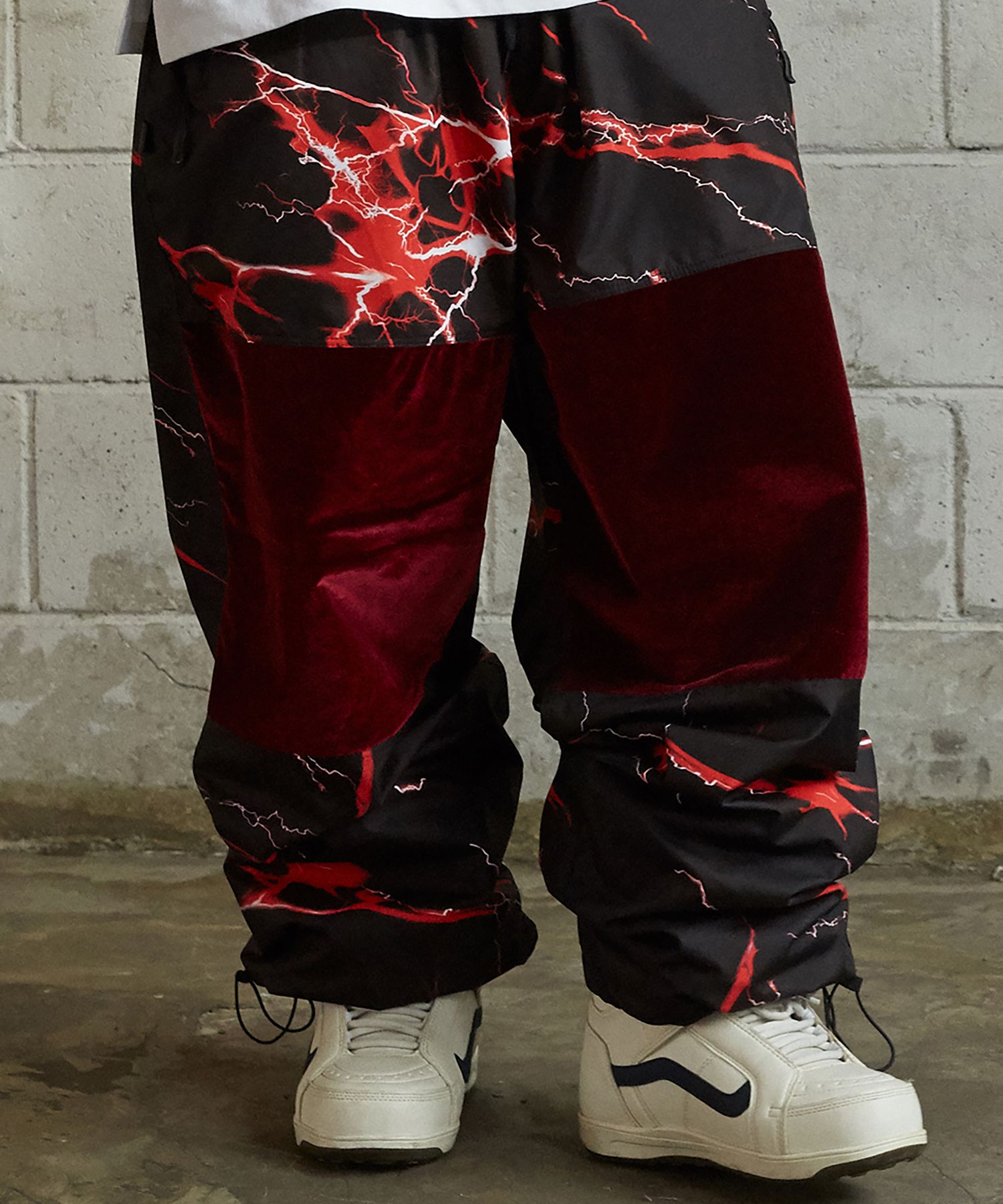 MUSINSA | BSRABBIT Drink Sexy Velvet Super Wide Box Pants