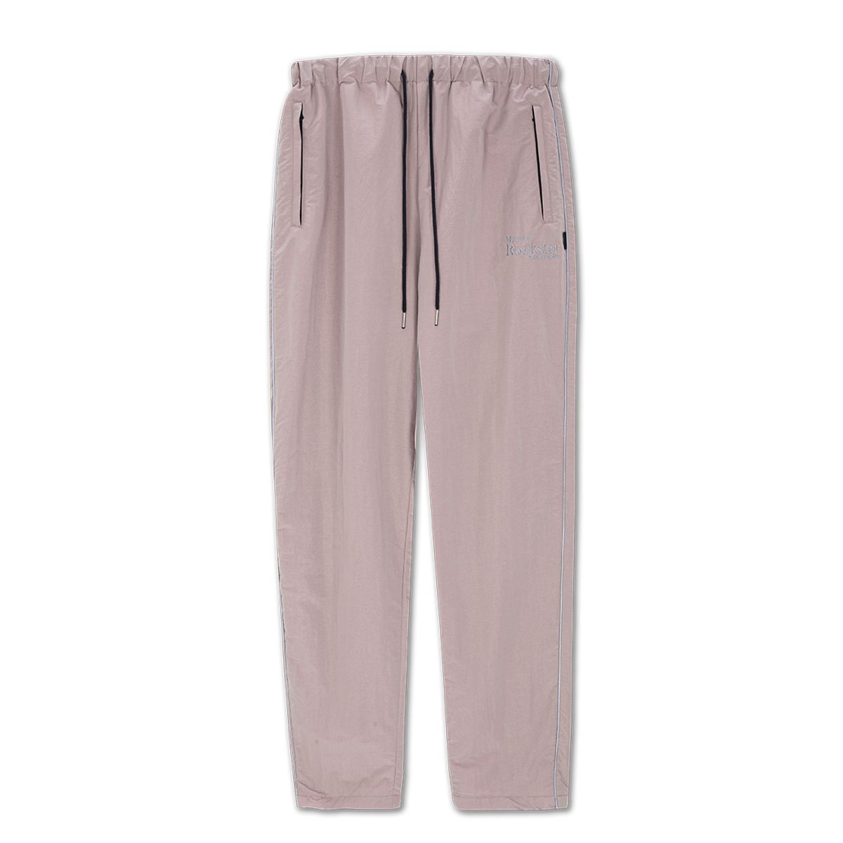 조거쉬(JOEGUSH) My cat is Rockstar Nylon Track pants (Baby Pink)