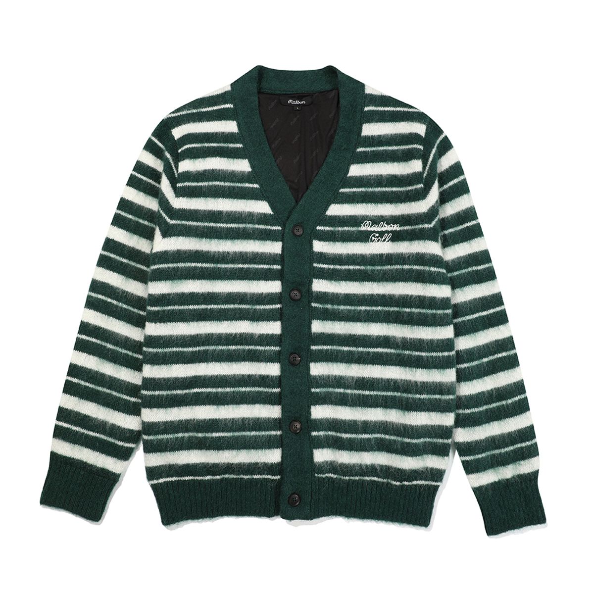 말본 골프(MALBON GOLF) 모헤어 니트 가디건 GREEN (MAN)