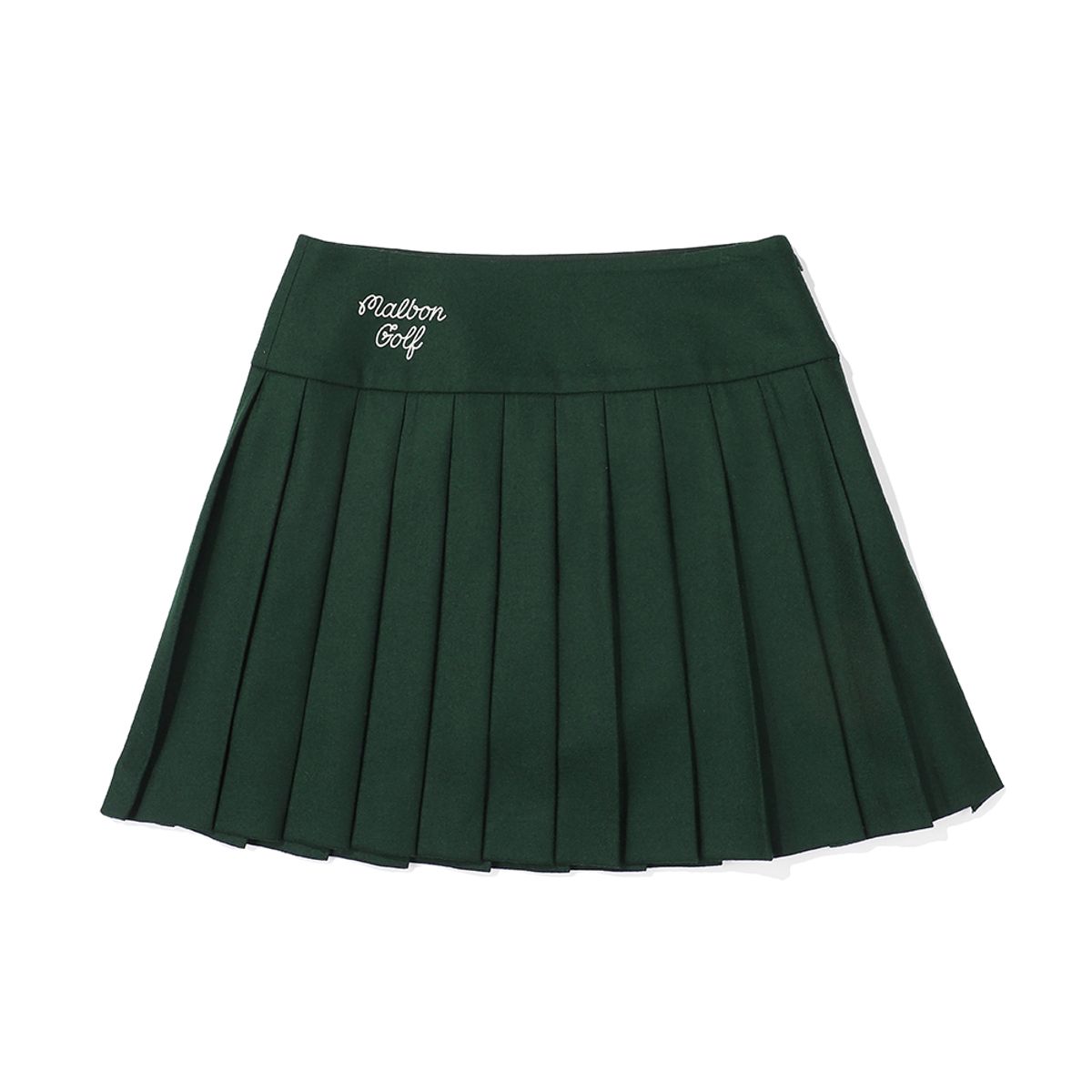 말본 골프(MALBON GOLF) 울 플리츠 스커트 GREEN (WOMAN)