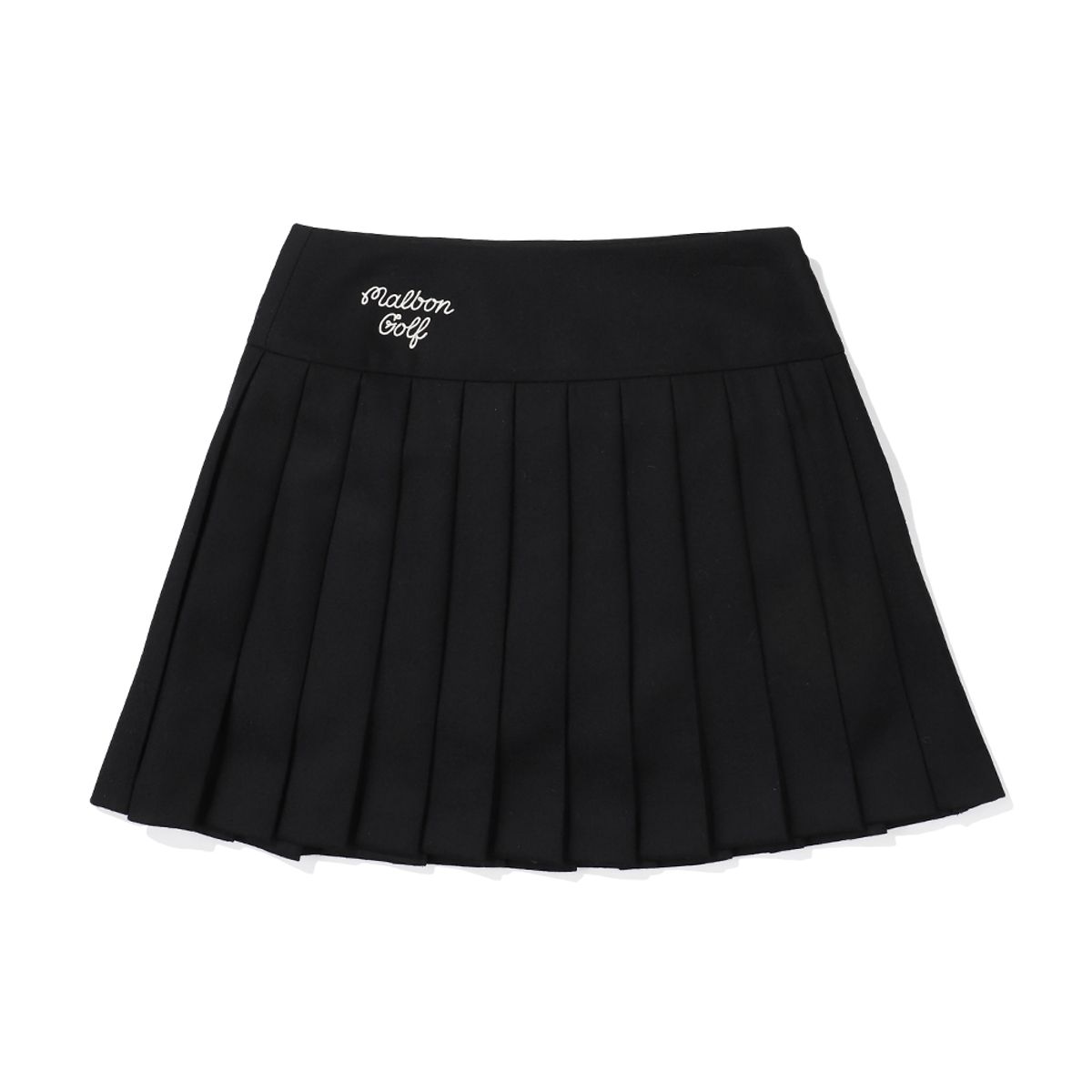 말본 골프(MALBON GOLF) 울 플리츠 스커트 BLACK (WOMAN)