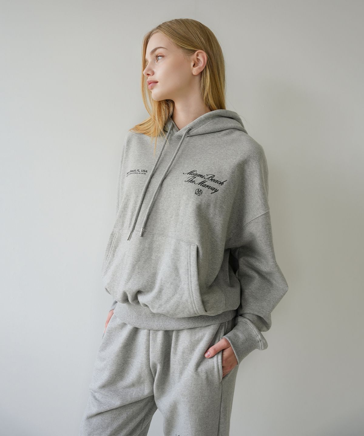 콘치웨어(CONCHWEAR) Miami 스웻 후드 (멜란지)