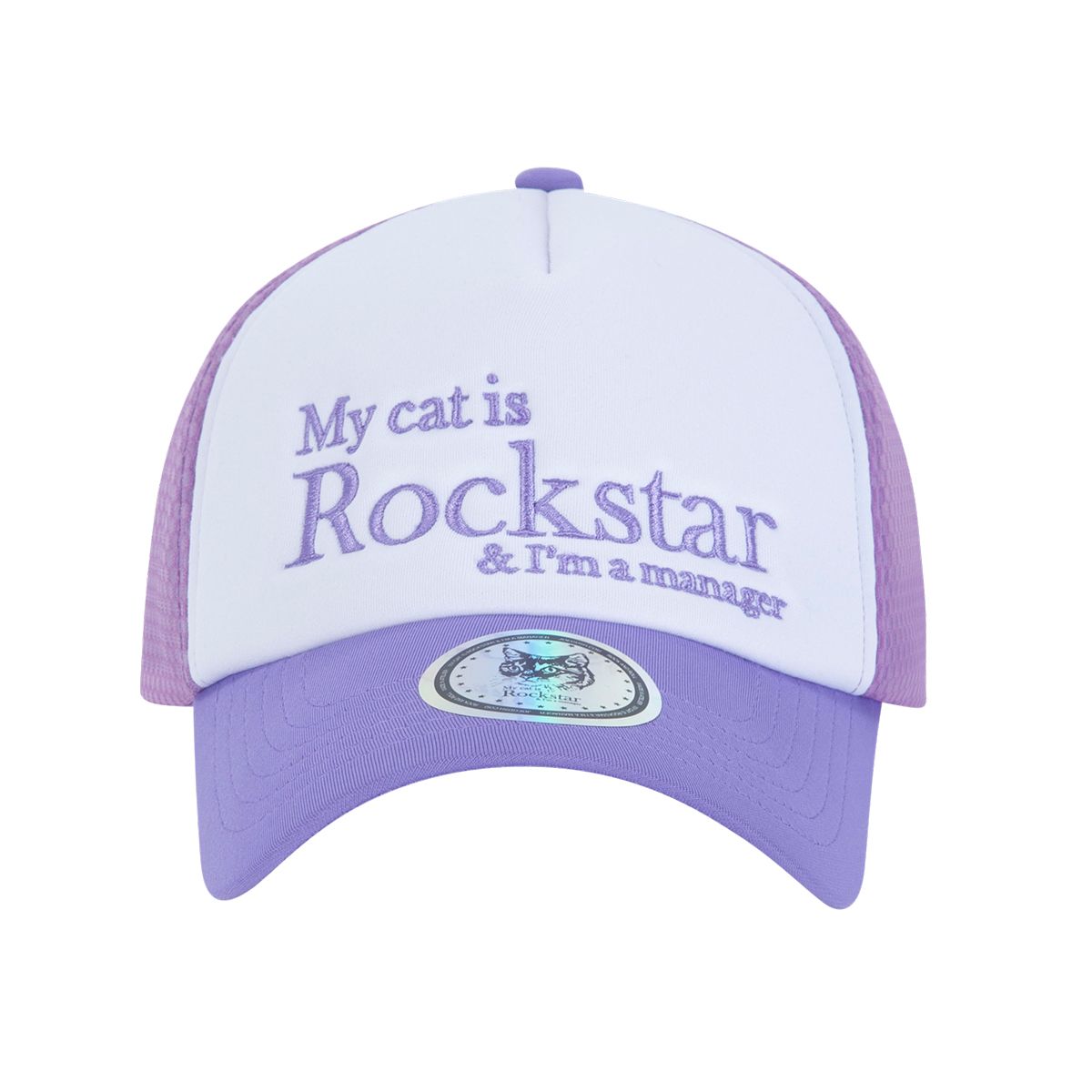 조거쉬(JOEGUSH) Rockstar cat Mesh cap (Violet)