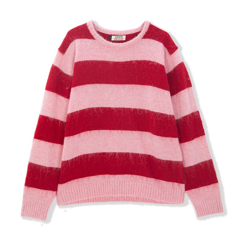 Striped Mohair Knit (JIHEYEH KIM X JOEGUSH) (Red/Pink)