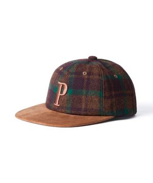 POL(PAUL) 모자 울 체크