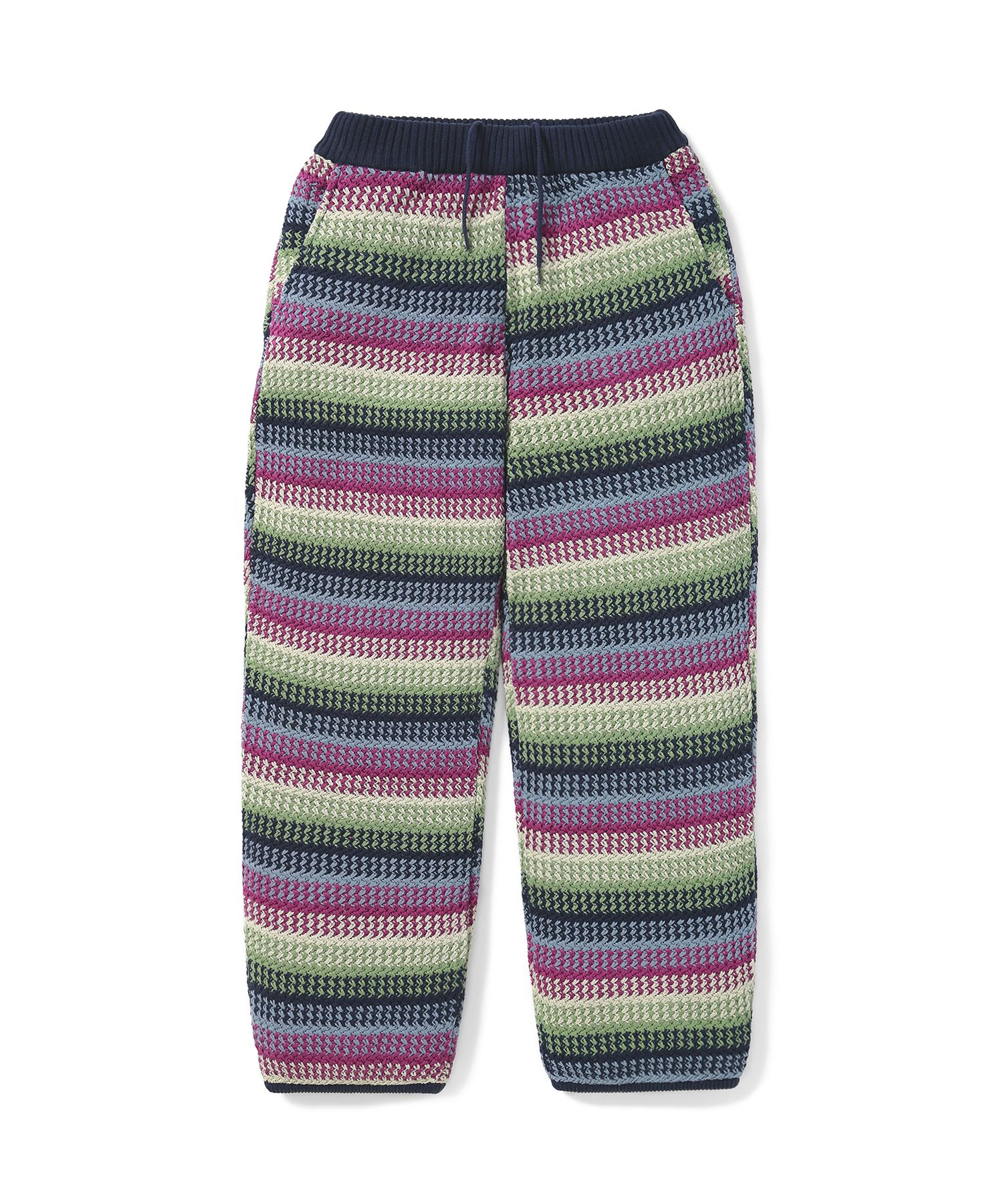 MUSINSA | thisisneverthat Crochet Knit Pants Magenta