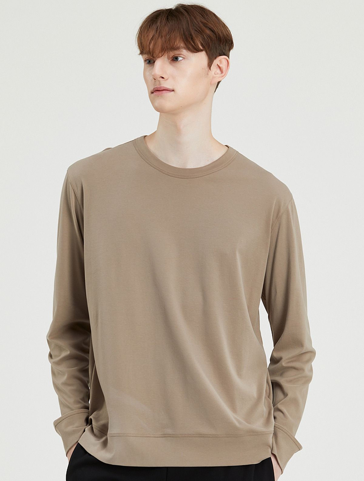 와이잭(YJACK) M_웜 터치 클래식 핏 긴소매 티셔츠 (200gsm) MJT1508L