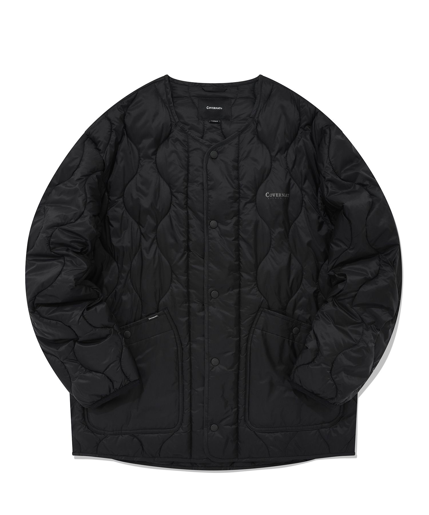 スウェット・トレーナー COVERNAT Woven Utility Man to Man Black COVERNAT | No.1 K-fashion Store MUSINSA