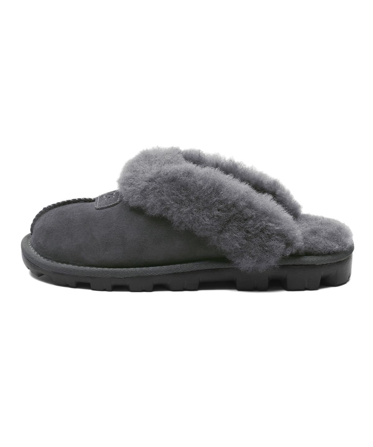 어그(UGG) 퍼 카라 스웨이드 슬리퍼 (코케트) W - 그레이 / 5125GREY