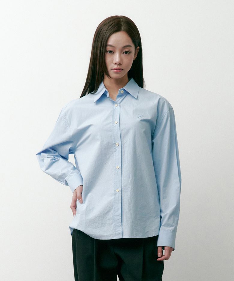 SAC 로고 베이직 셔츠 스카이블루 4W2237301