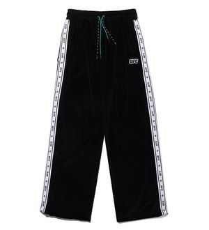 UFC 유스 와이드핏 벨로아 트랙 팬츠 블랙 U2TPT3340BK