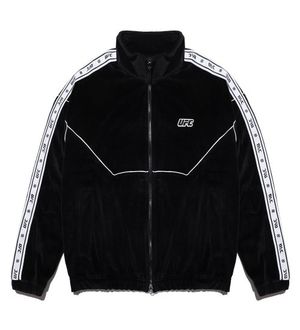 UFC 유스 릴렉스핏 벨로아 트랙 자켓 블랙 U2TTT3340BK