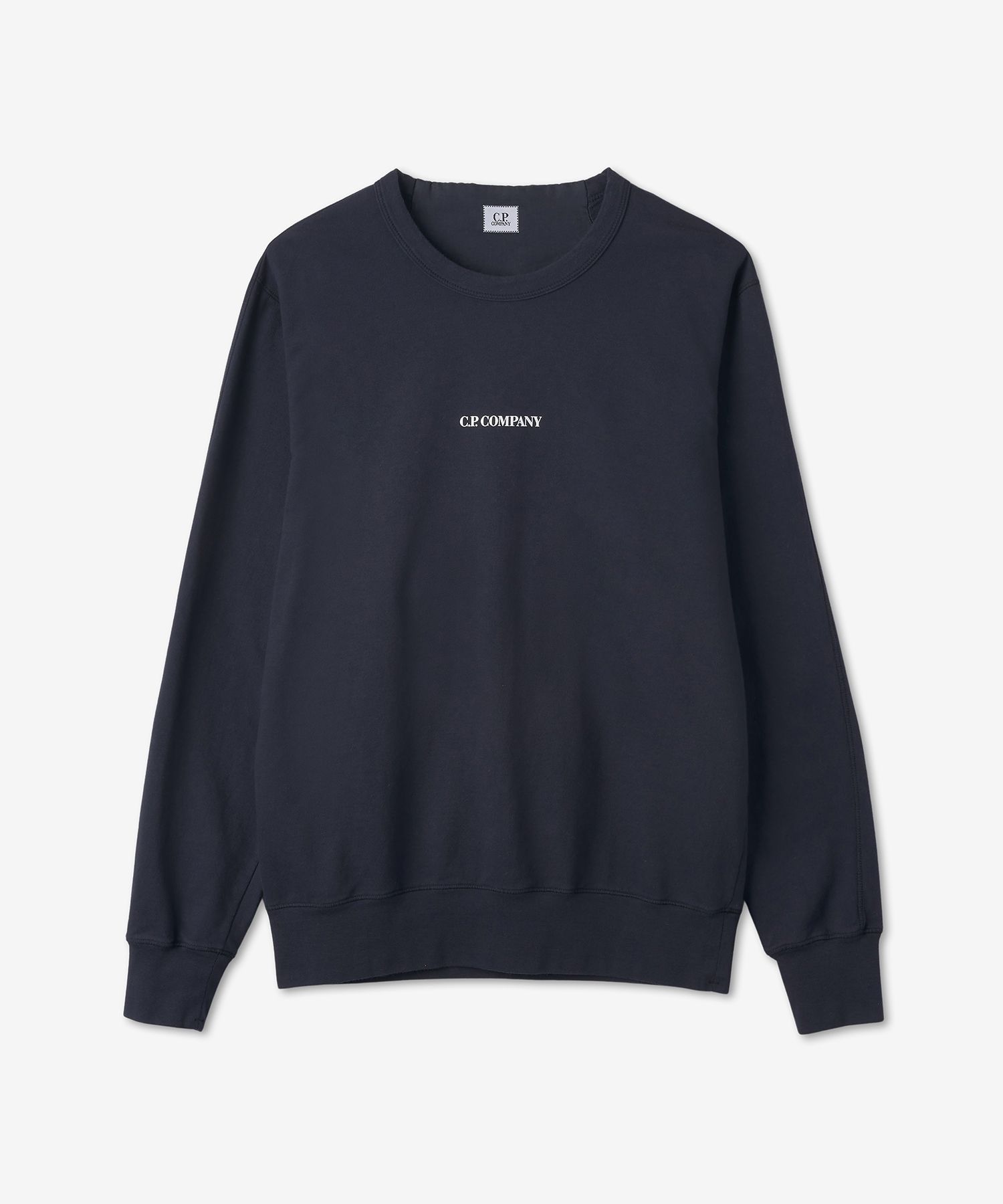 ★C.P. Company★ Light Fleece Logo Man to Man Total Eclipse MUSINSA | CP Company Light Fleece Logo Sweatshirt - Total
