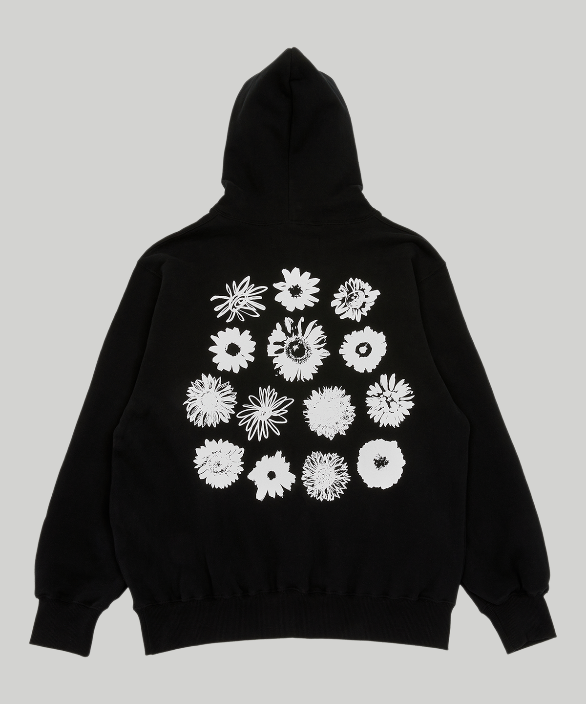 미디엄스(MEDIUMS) Sunflowers Hoodie - Black (해바라기 후드티)