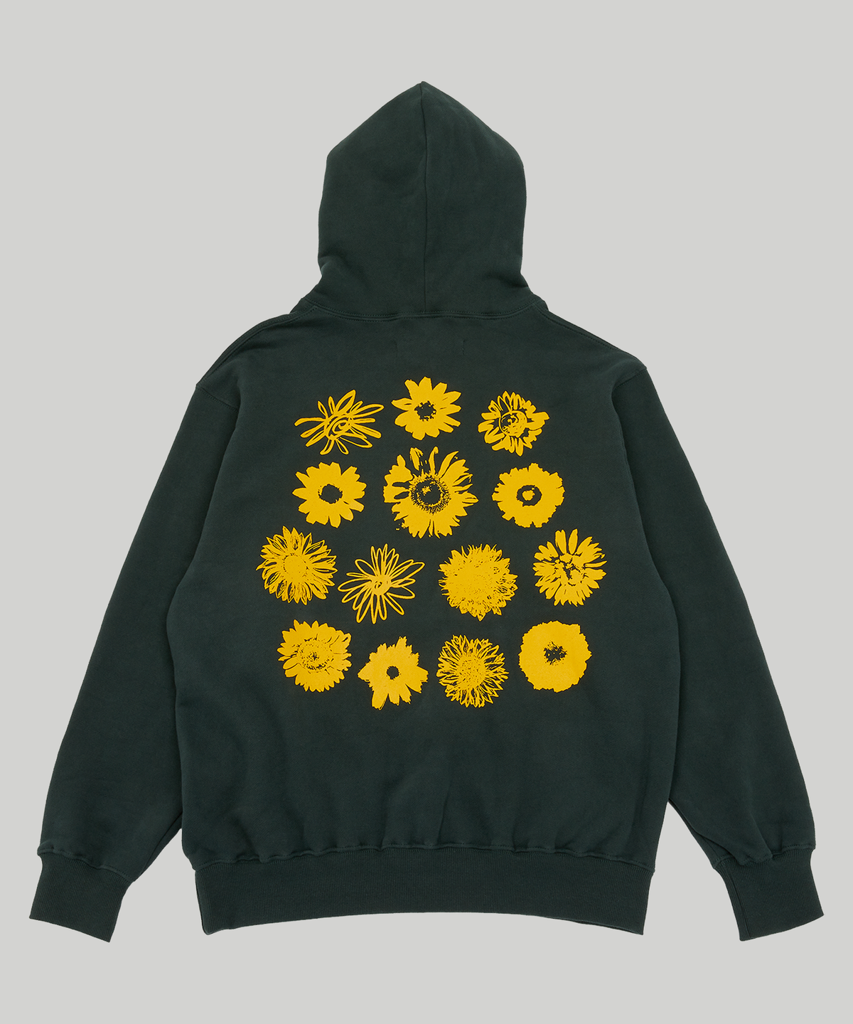 미디엄스(MEDIUMS) Sunflowers Hoodie - Green (해바라기 후드티)