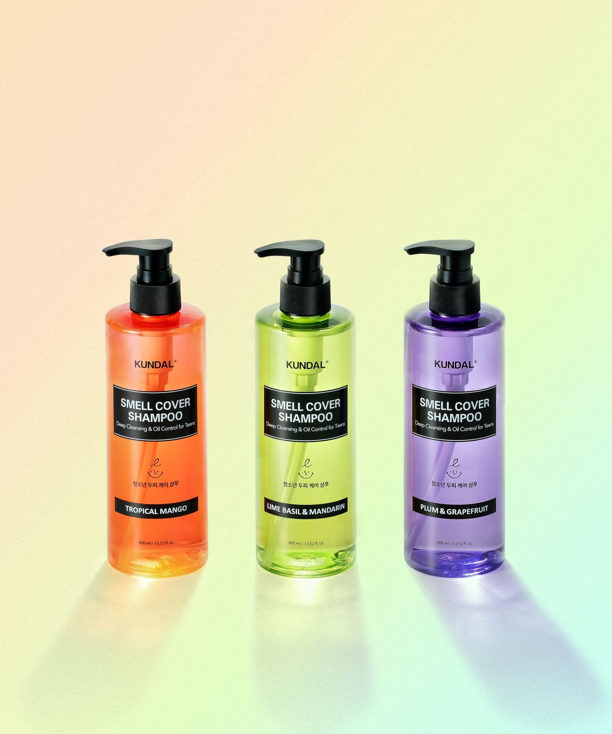 쿤달(KUNDAL) 올데이 스멜커버 청소년샴푸 400ml