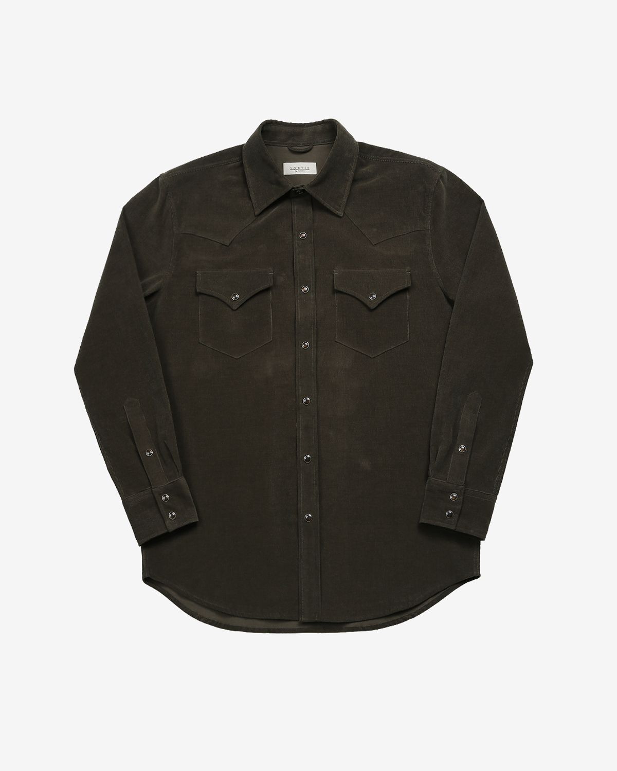 솔티(SORTIE) 035 Corduroy Western Shirts (Khaki)