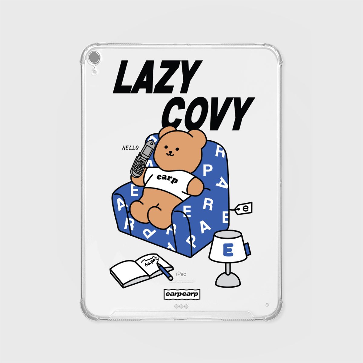 어프어프(EARPEARP) LAZY COVY(아이패드-클리어하드)