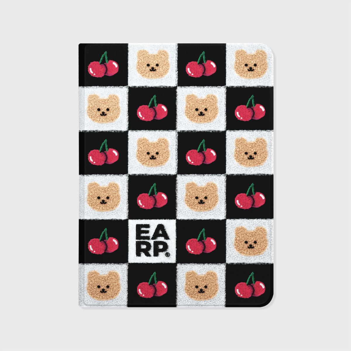 어프어프(EARPEARP) CHECKER BOARD CHERRY COVY-BLACK(아이패드-커버)