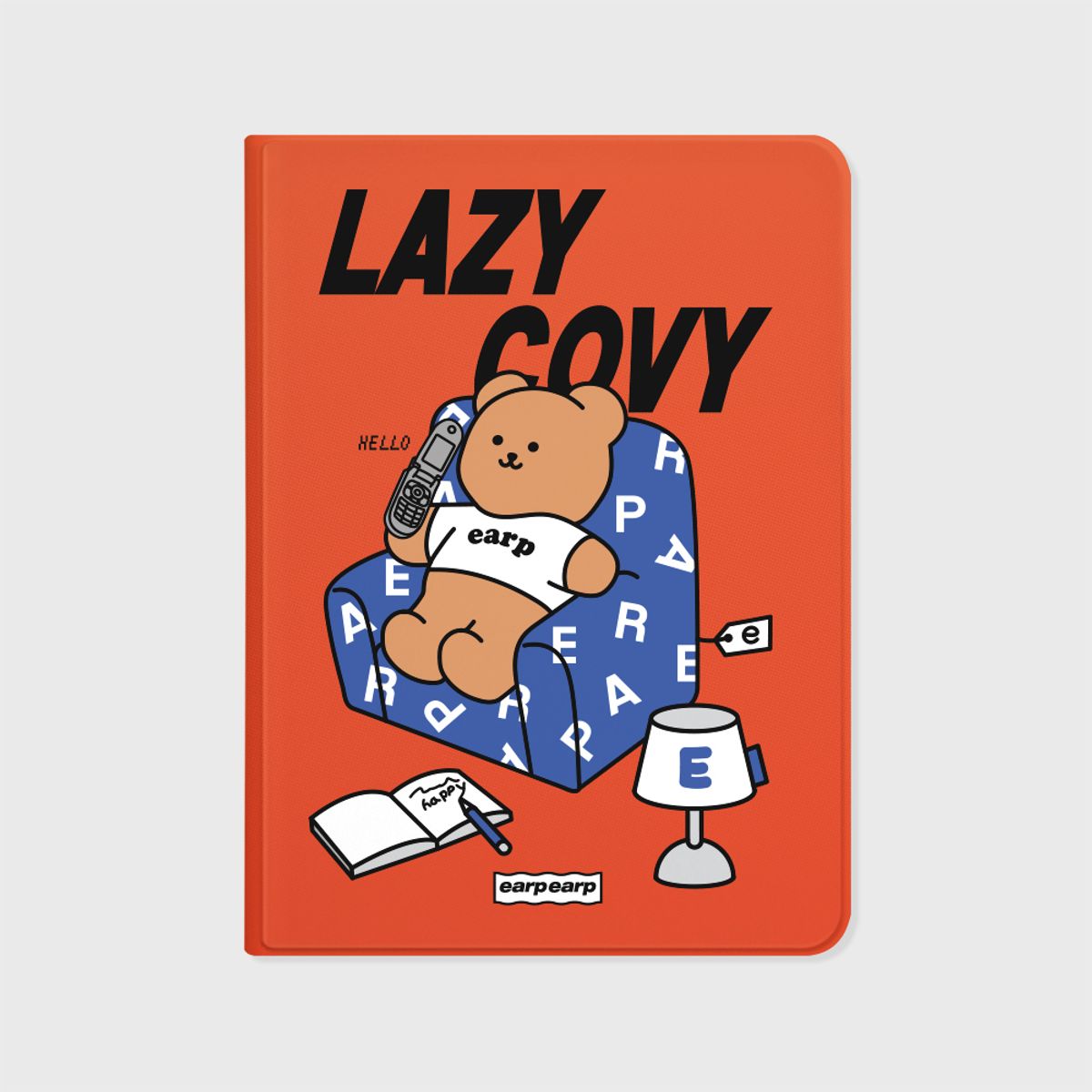 어프어프(EARPEARP) LAZY COVY-ORANGE(아이패드-커버)