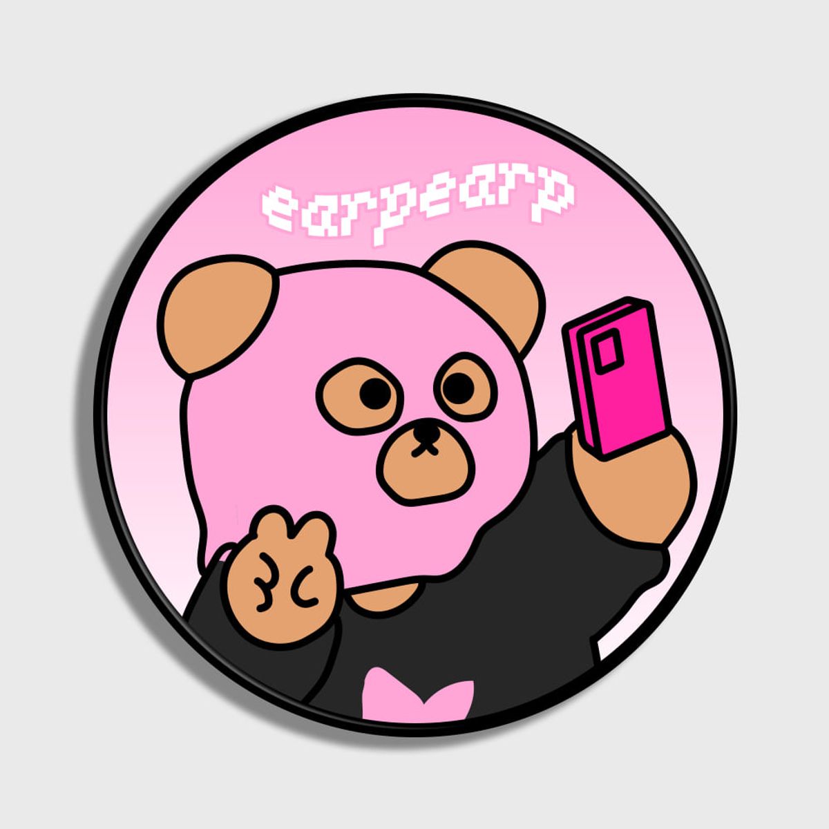 어프어프(EARPEARP) PAINTING SELFIE ALONE-PINK(스마트톡)