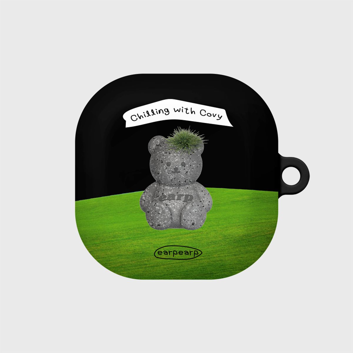 어프어프(EARPEARP) STONE MOSS COVY-BLACK(버즈-하드)