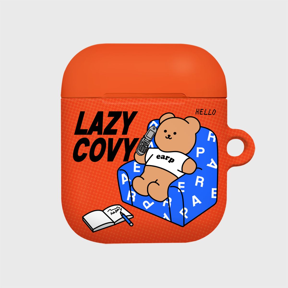 어프어프(EARPEARP) LAZY COVY-ORANGE(에어팟-하드)
