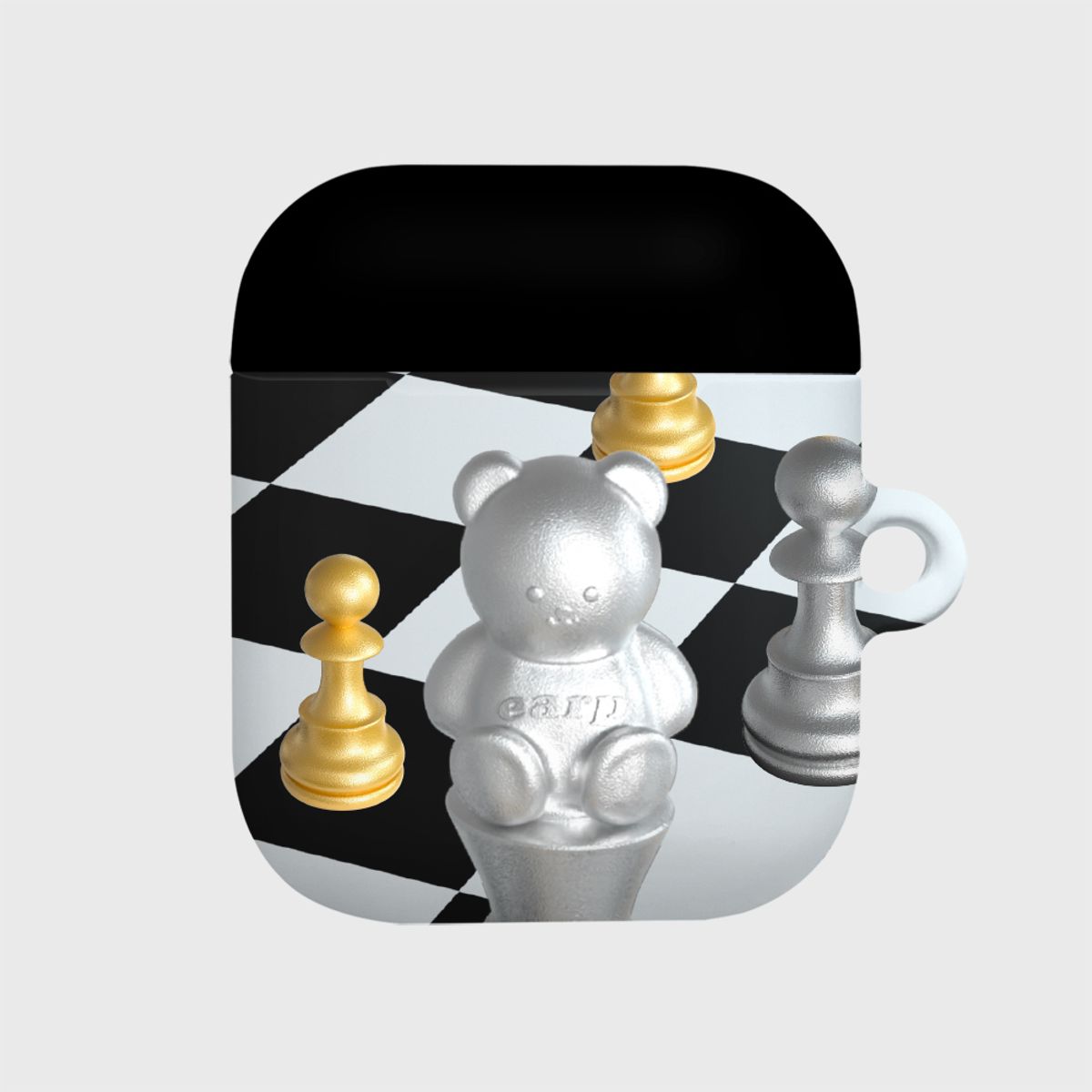 어프어프(EARPEARP) CHECKMATE COVY-BLACK(에어팟-하드)