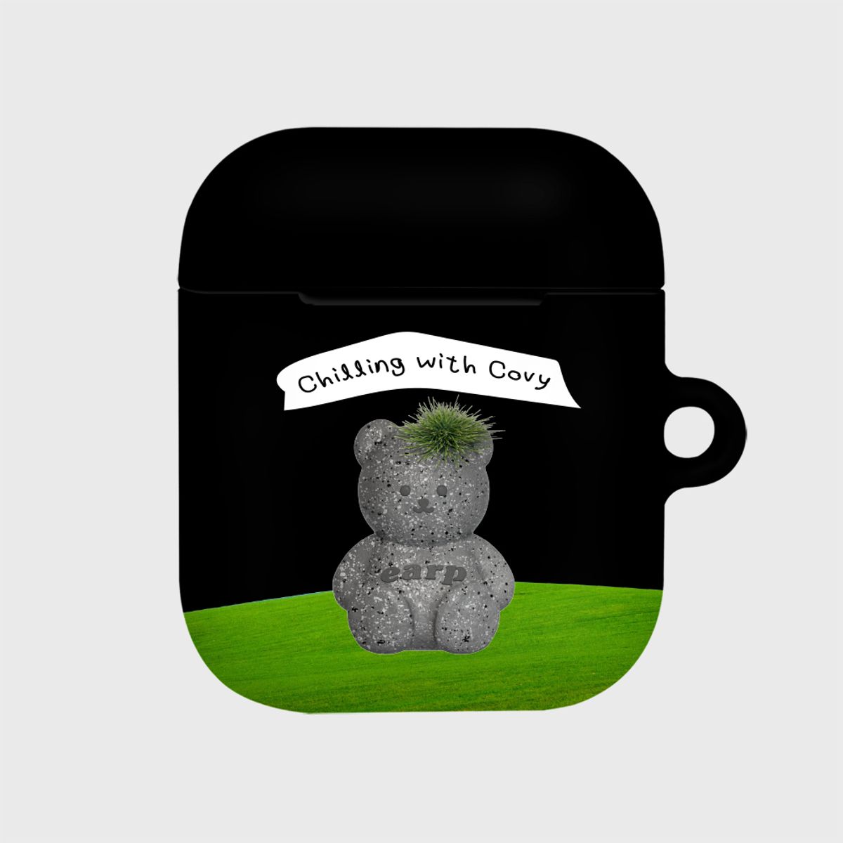 어프어프(EARPEARP) STONE MOSS COVY-BLACK(에어팟-하드)
