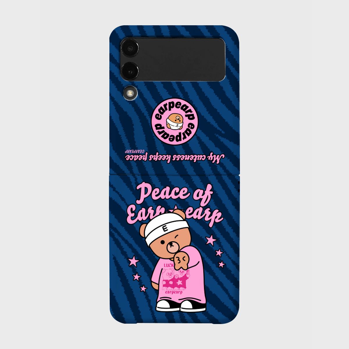 어프어프(EARPEARP) PEACE COB-NAVY(Z플립-하드)