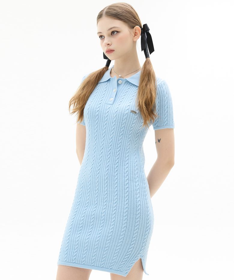 VL LOGO KNIT OPS(SKY BLUE)