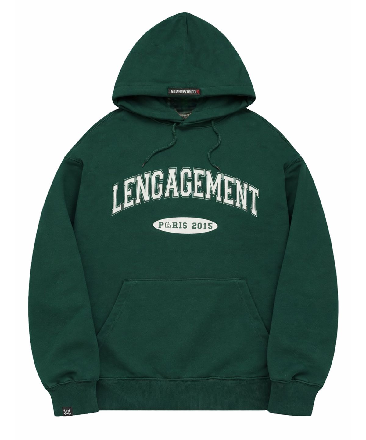 랑가주망(LENGAGEMENT) 아치 로고 후드티 [그린]