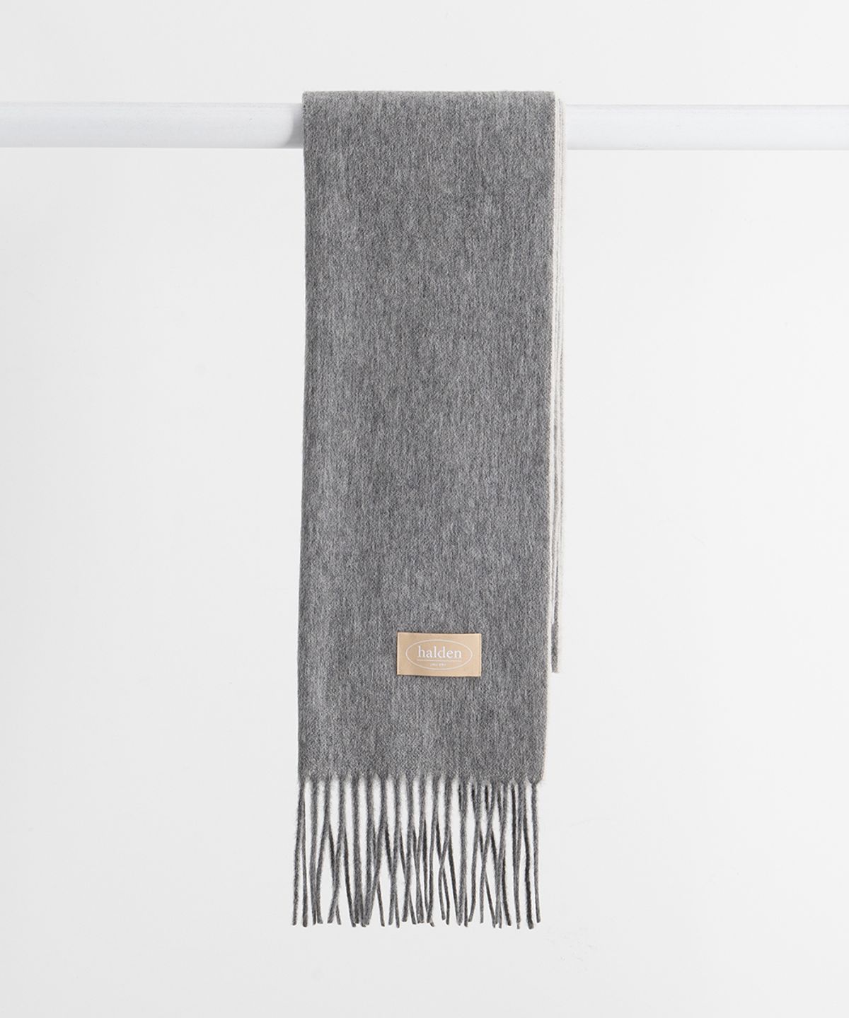 할렌(HALDEN) two tone cashmere muffler (M001_grey)