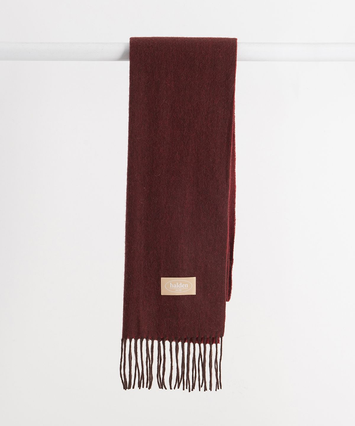 할렌(HALDEN) two tone cashmere muffler (M001_burgundy)