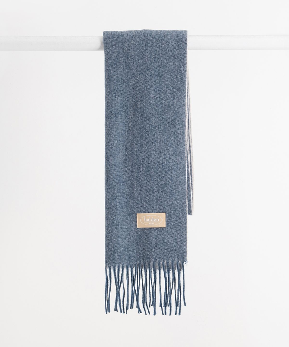할렌(HALDEN) two tone cashmere muffler (M001_blue)