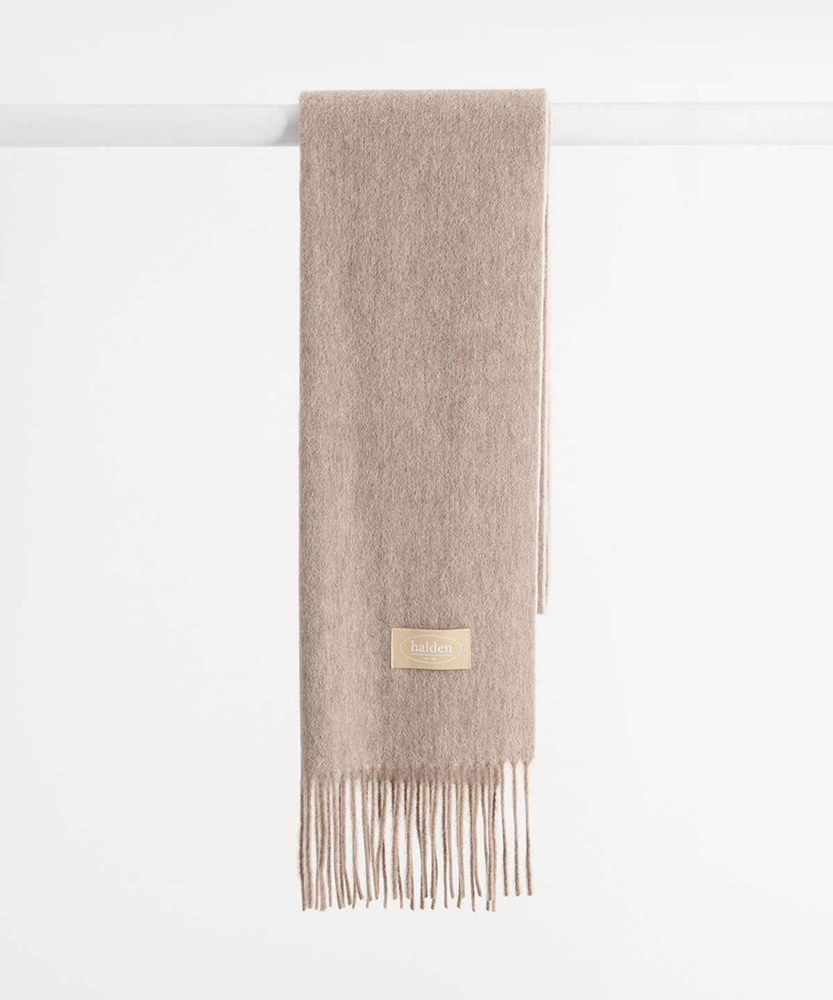 할렌(HALDEN) two tone cashmere muffler (M001_dark beige)