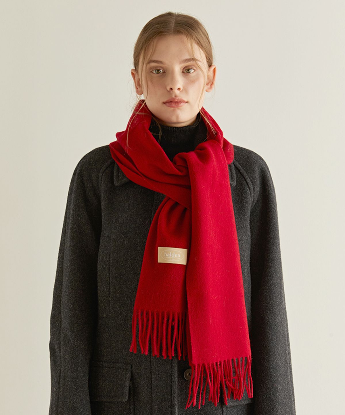 할렌(HALDEN) wool color muffler (M007_red)